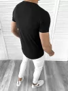 Tricou barbati negru slim fit Vagabond B1950 V2-4